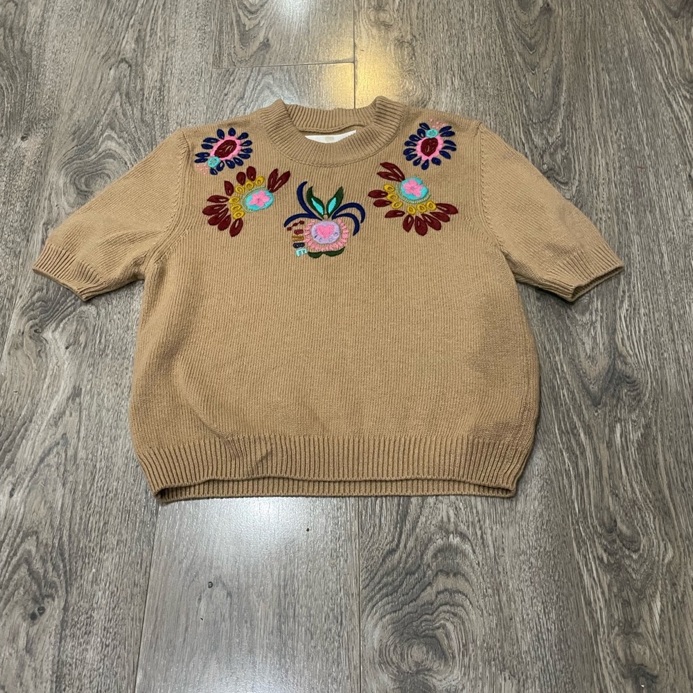 GREAT CONDITION LA Double J Cropped Knit Top